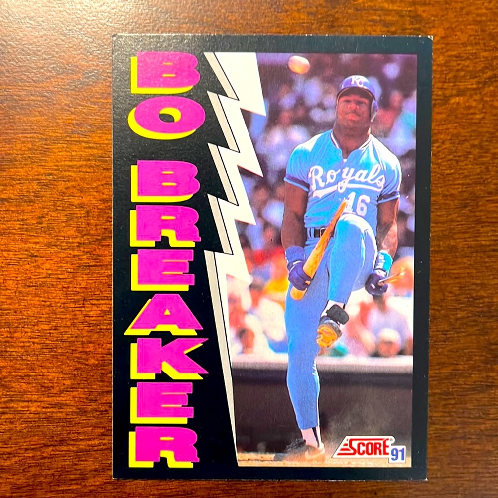 Score 91 Bo Breaker Baseball Card Mint Condition